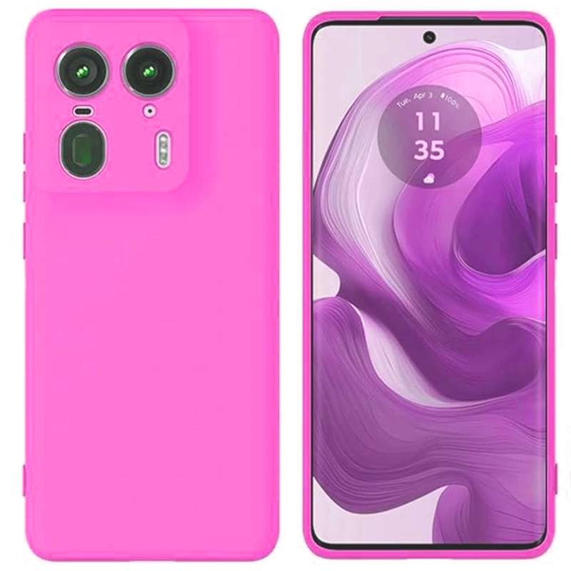 CARCASA JOIGO FUNDA MOTOROLA EDGE 50 ULTRA GOMA FUCSIA - 1
