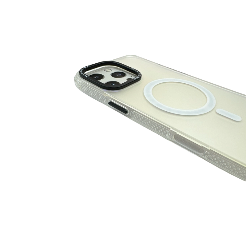 CARCASA IPHONE 16 PRO MAX JOIGO PREMIUM FLUOR MAGSAFE BLANCO - 3