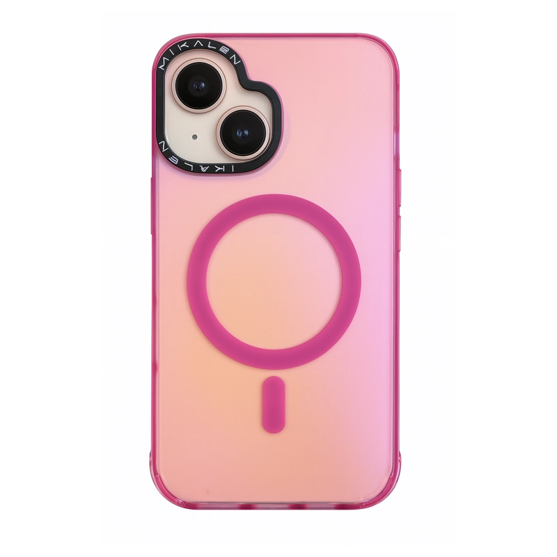 CARCASA IPHONE 16 JOIGO PREMIUM FLUOR MAGSAFE ROSADO - 1