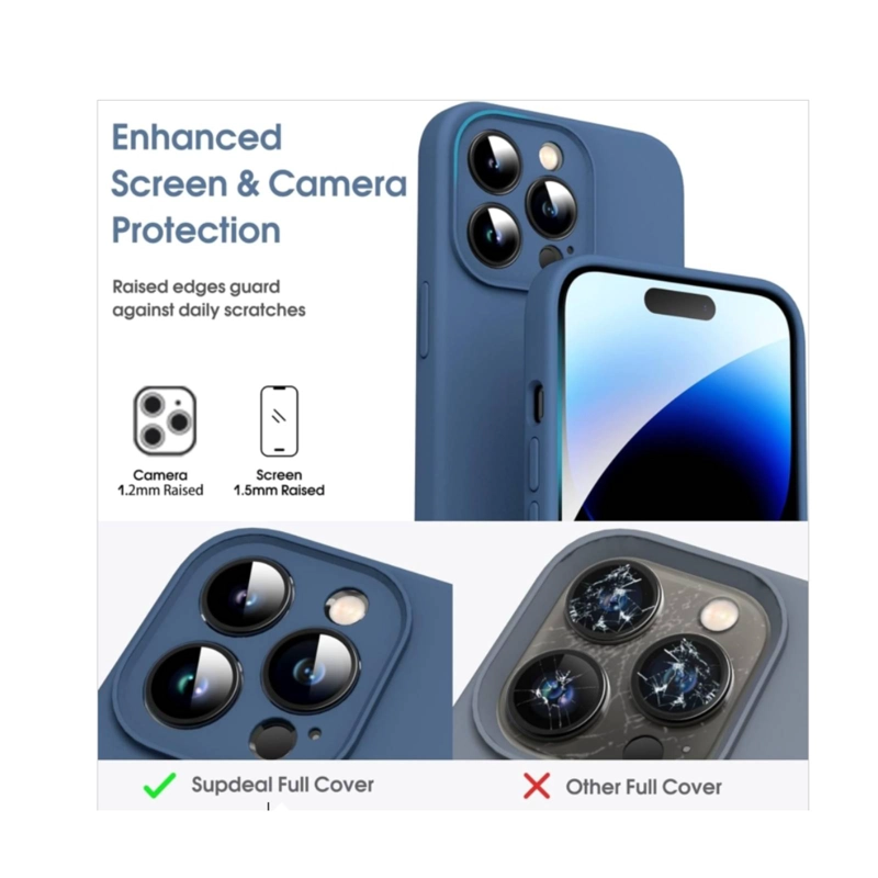 CARCASA IPHONE 16 PRO MAX JOIGO LAMINA VIDRIO AZUL OSCURO - 4