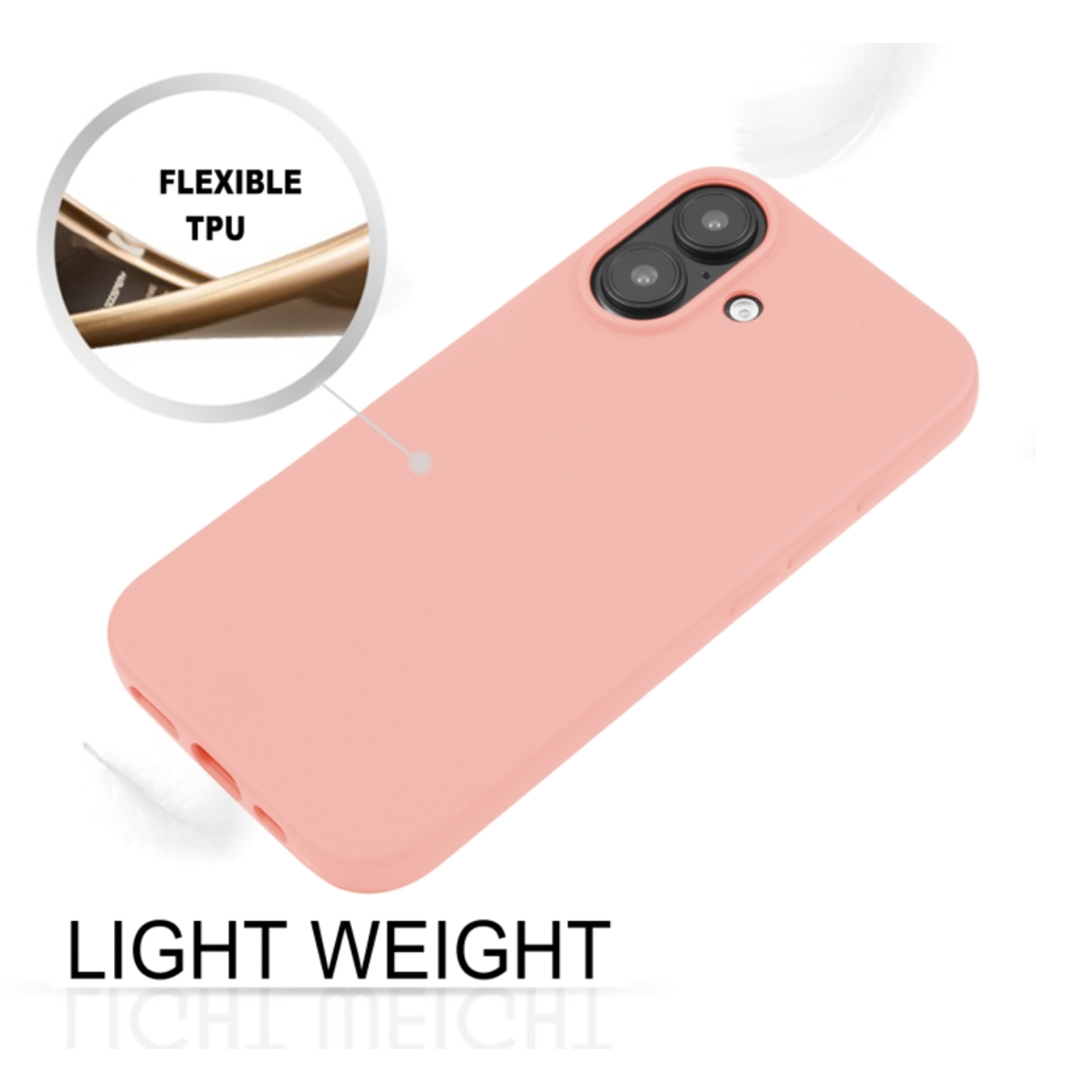 CARCASA IPHONE 16 JOIGO LAMINA VIDRIO AZUL ROSADO - 3