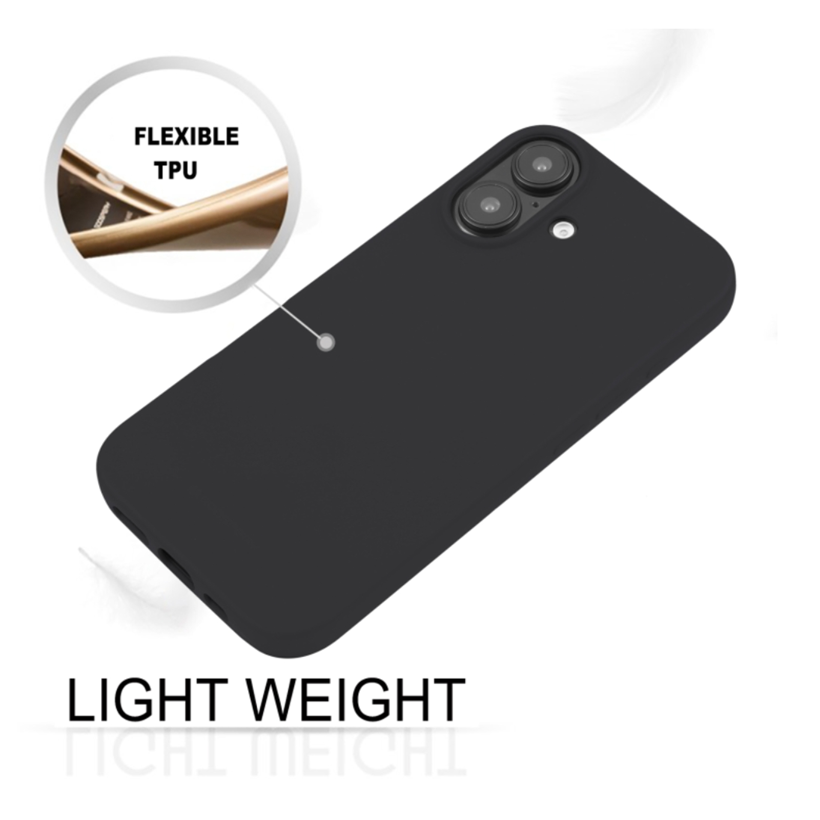 CARCASA IPHONE 16 JOIGO LAMINA VIDRIO NEGRO - 3