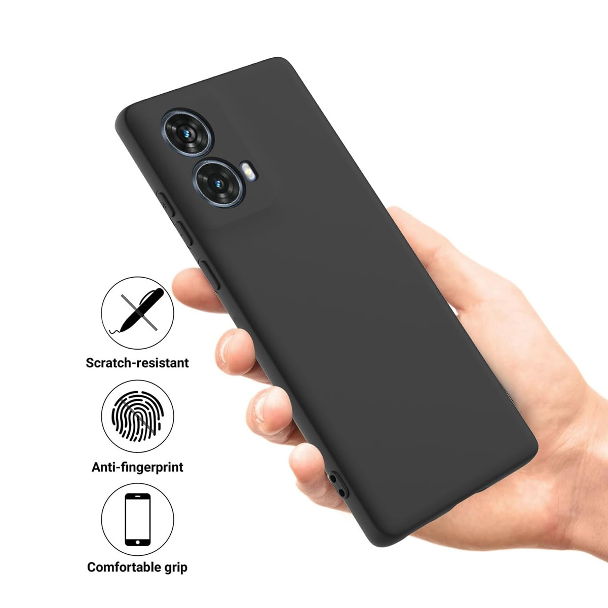 CARCASA JOIGO FUNDA MOTOROLA G85 NEGRO - 2