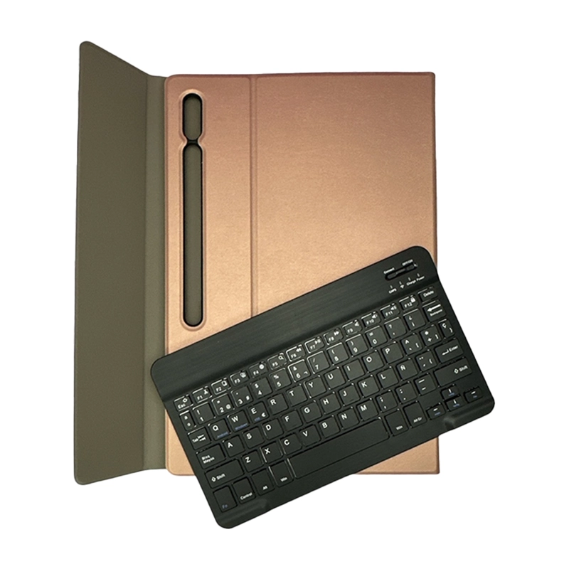 FUNDA CON TECLADO JOIGO EN ESPAÑOL PARA SAMSUNG S9 ULTRA ROSA - 3