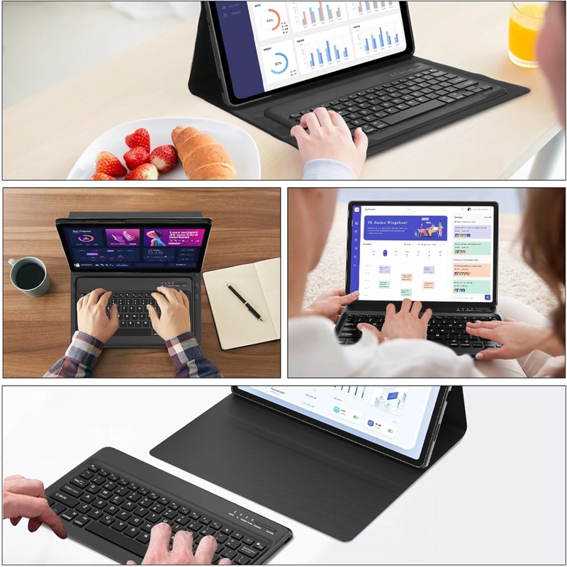 FUNDA CON TECLADO JOIGO EN ESPAÑOL PARA SAMSUNG S9 ULTRA ROSA - 6