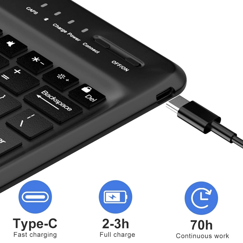 FUNDA CON TECLADO JOIGO EN ESPAÑOL PARA SAMSUNG S9 ULTRA BK - 4