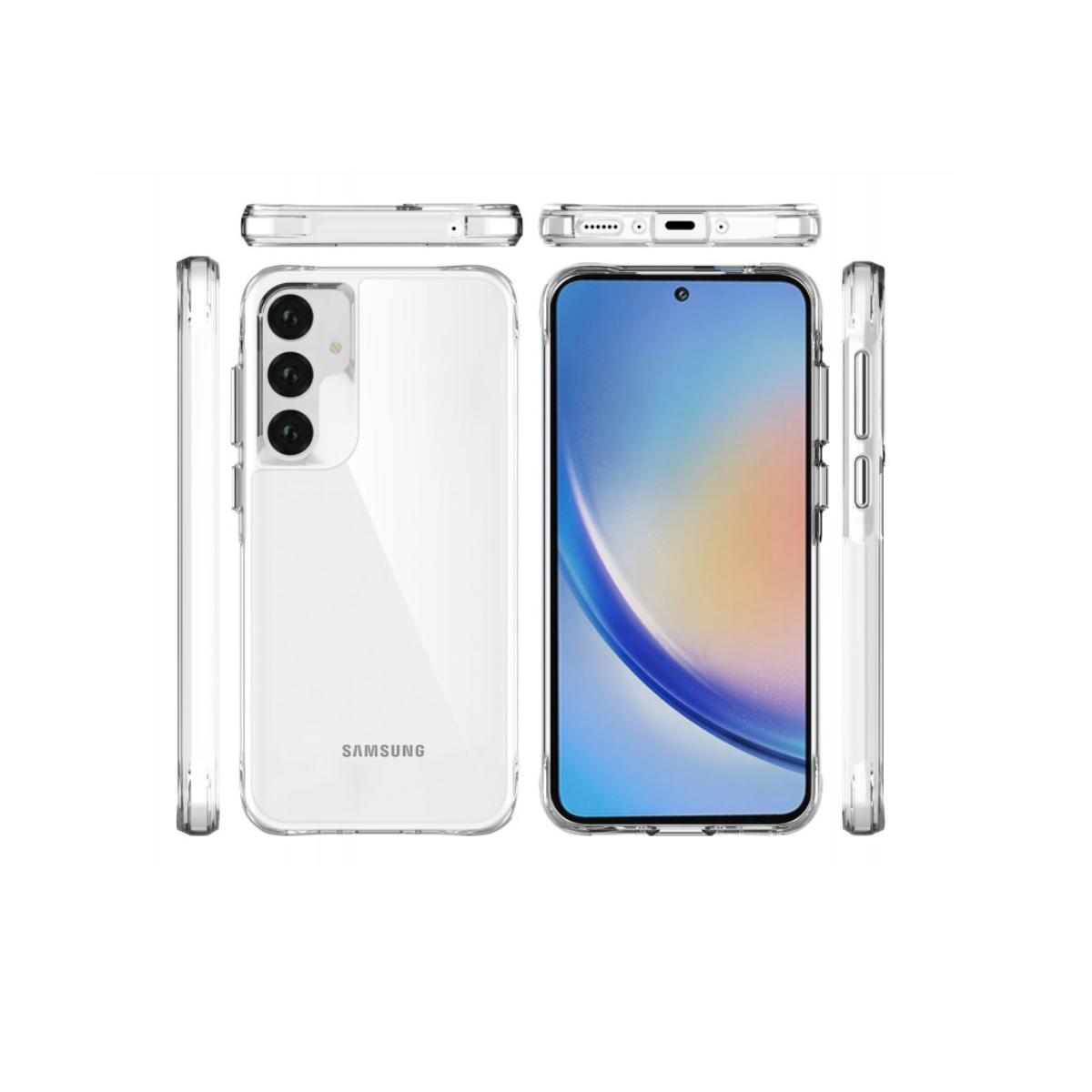 CARCASA TRANSPARENTE SPACE PARA SAMSUNG S24 FE - 2