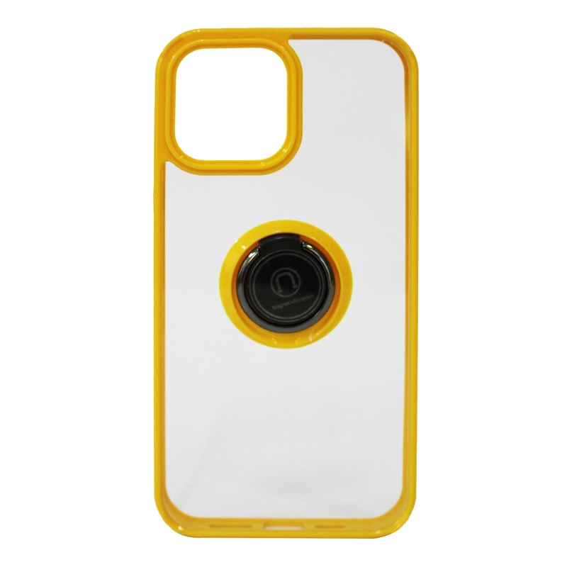 JOIGO CARCASA ANTI-SHOCK PARA IPHONE 13 PRO CON ANILLO AMARILLO