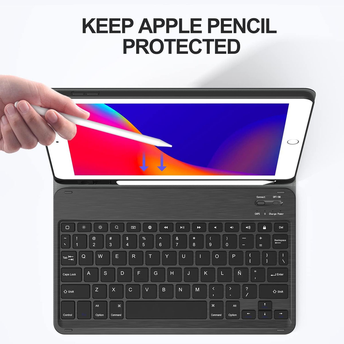 FUNDA CON TECLADO JOIGO PARA IPAD AIR 6 11' M2 2024 ROSADO - 8