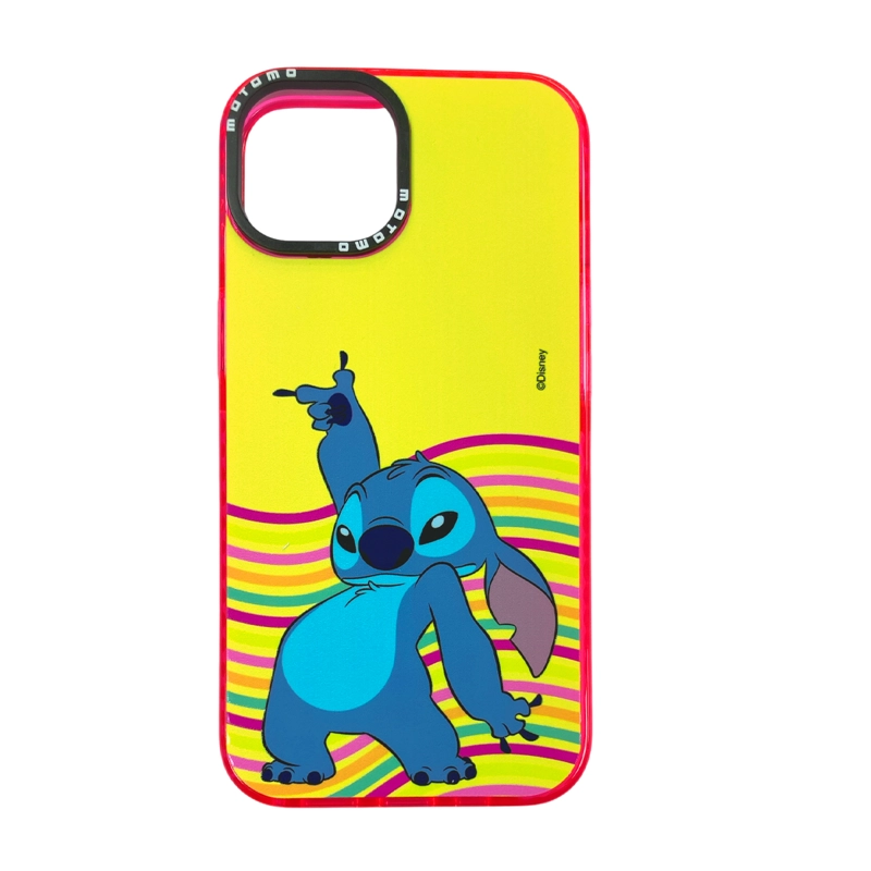 JOIGO CARCASA IPHONE 15 PRO JOIGO DISNEY LILO Y STICH AMARILLO