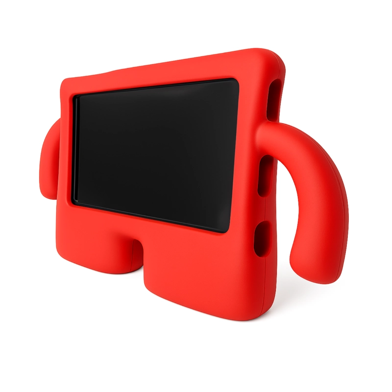 FUNDA ANTIGOLPES EV NIÑOS COMPATIBLE CON TABLET SAMSUNG A7 LITE ROJO - 2