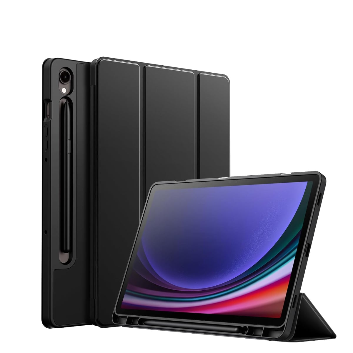 FUNDA JOIGO SMART COVER PARA TABLET SAMSUNG S10 PLUS 12.4 NEGRO - 1
