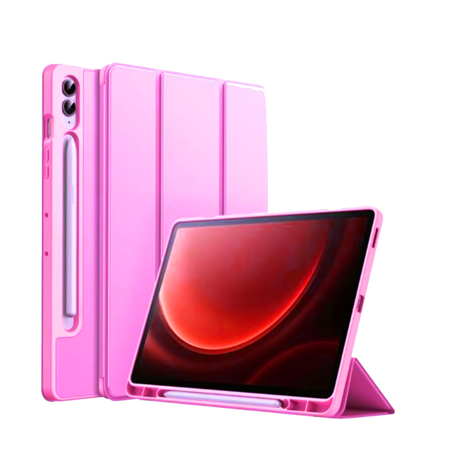 FUNDA JOIGO SMART COVER PARA TABLET SAMSUNG S10 PLUS 12.4 FUCSIA - 1