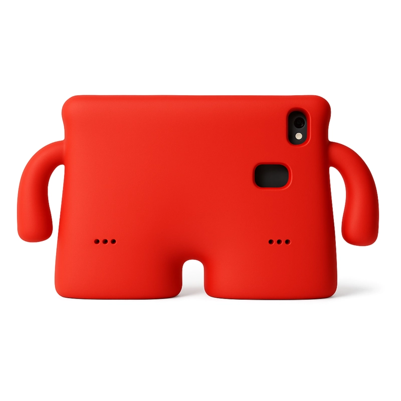 FUNDA JOIGO SILICONA NIÑOS PARA GALAXY TAB S9 FE PLUS ROJO - 6