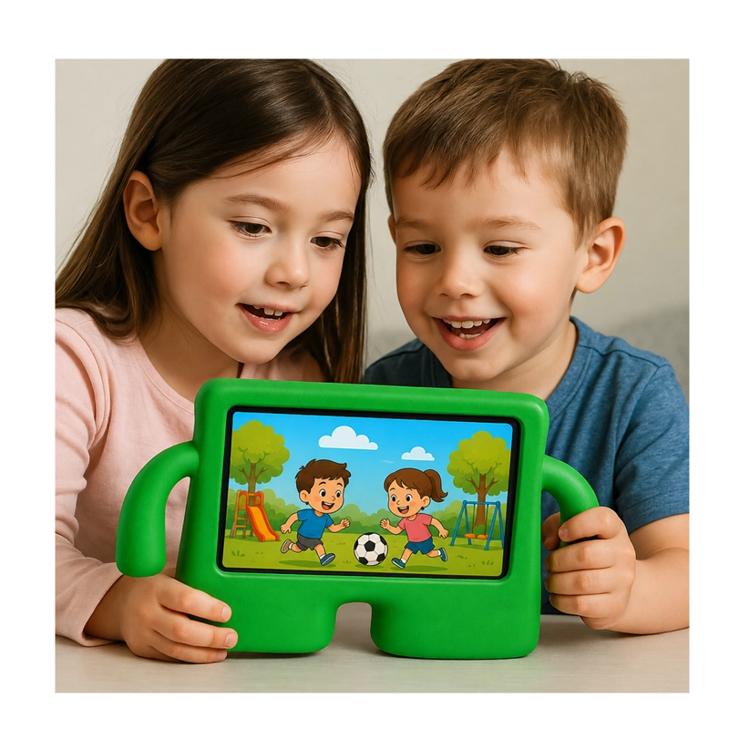 FUNDA JOIGO SILICONA NIÑOS PARA GALAXY TAB S9 FE PLUS FUCSIA - 3