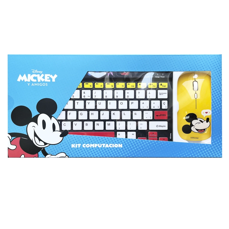 COMBO TECLADO MOUSE INALAMBRICO RECARGABLE BLUETOOTH DISNEY NEGRO - 4