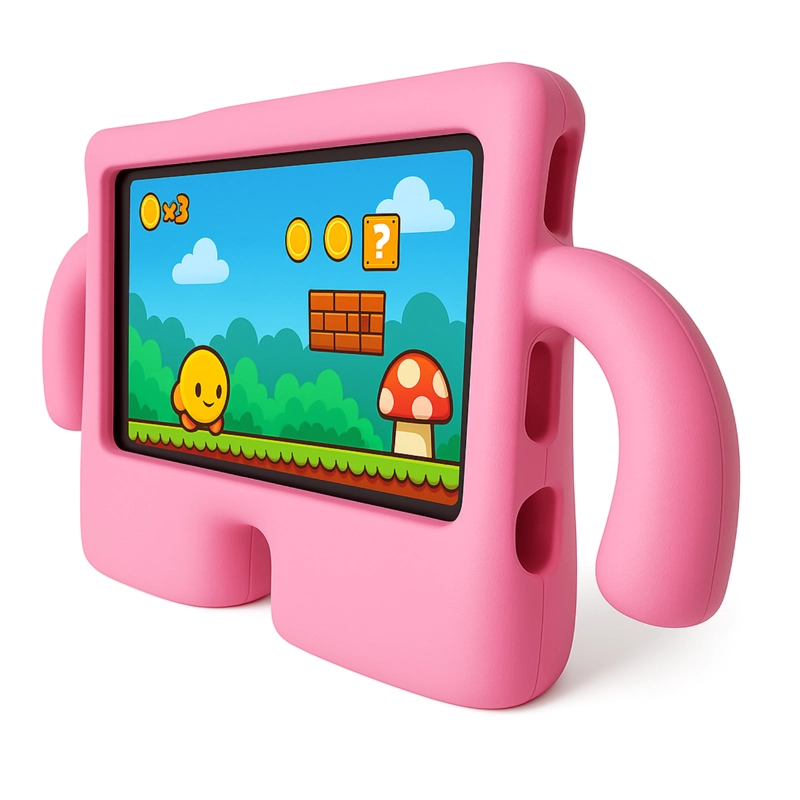CARCASA NIÑOS ANTIGOLPE EV COMPATIBLE CON TAB SAMSUNG S9 FE FUCSIA - 5