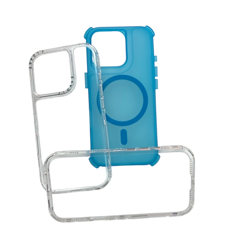 CARCASA ANTIGOLPE 360 COMPATIBLE CON IPHONE 16 PRO MAGSAFE LILA - 5