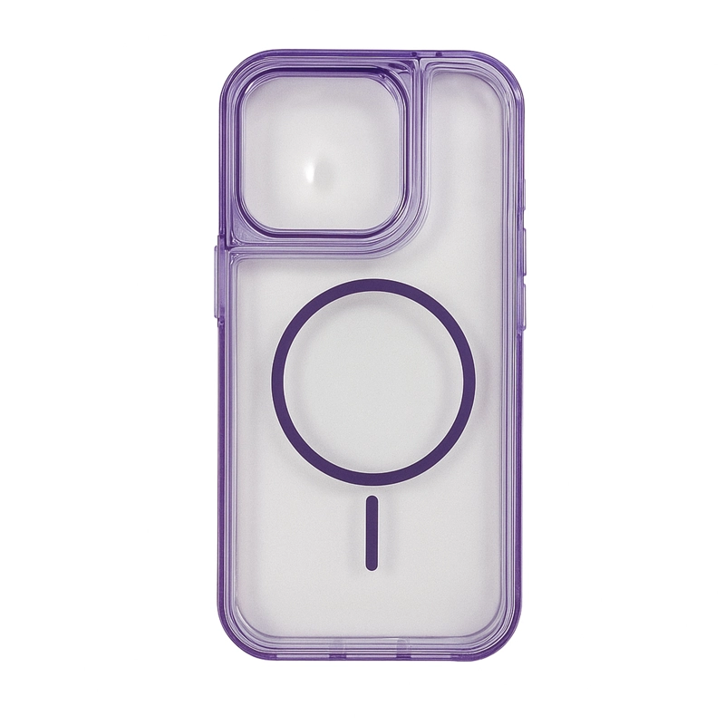 GENÉRICO CARCASA ANTIGOLPE 360 COMPATIBLE CON IPHONE 16 PRO MAGSAFE LILA