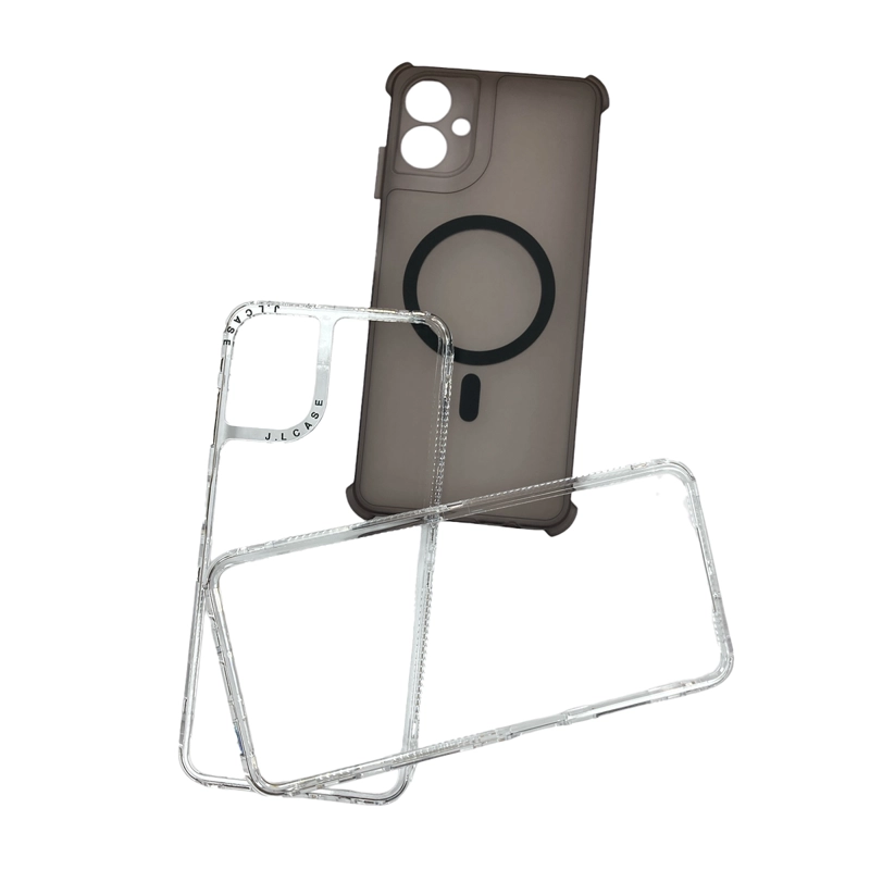CARCASA ANTIGOLPE 360 COMPATIBLE CON SAMSUNG A06 MAGSAFE NEGRO - 4