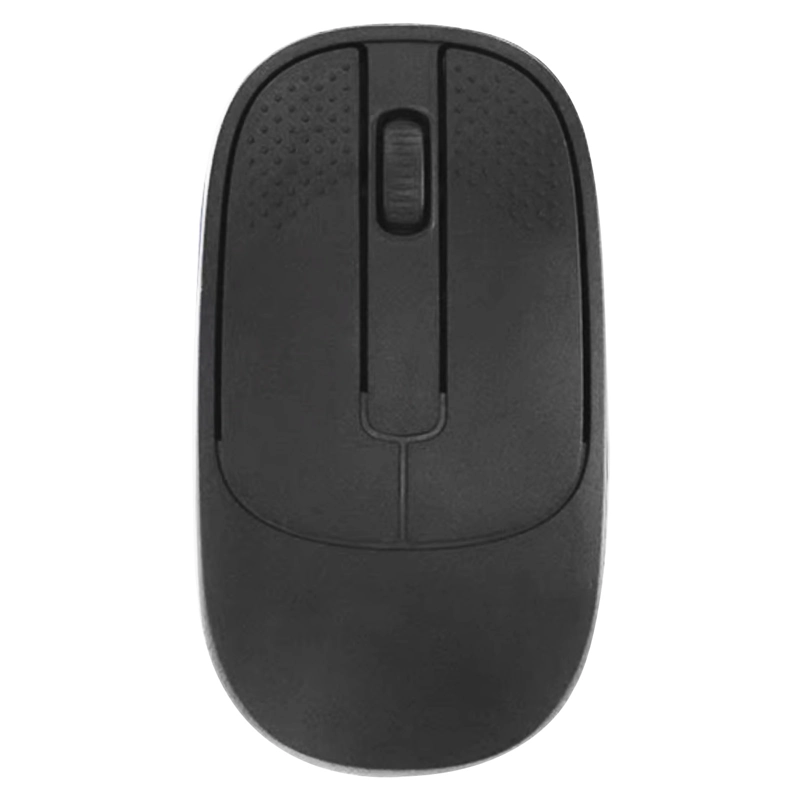 MOUSE INALAMBRICO DUAL USB/BLUETOOTH RECARGABLE 1200DPI NEGRO - 1