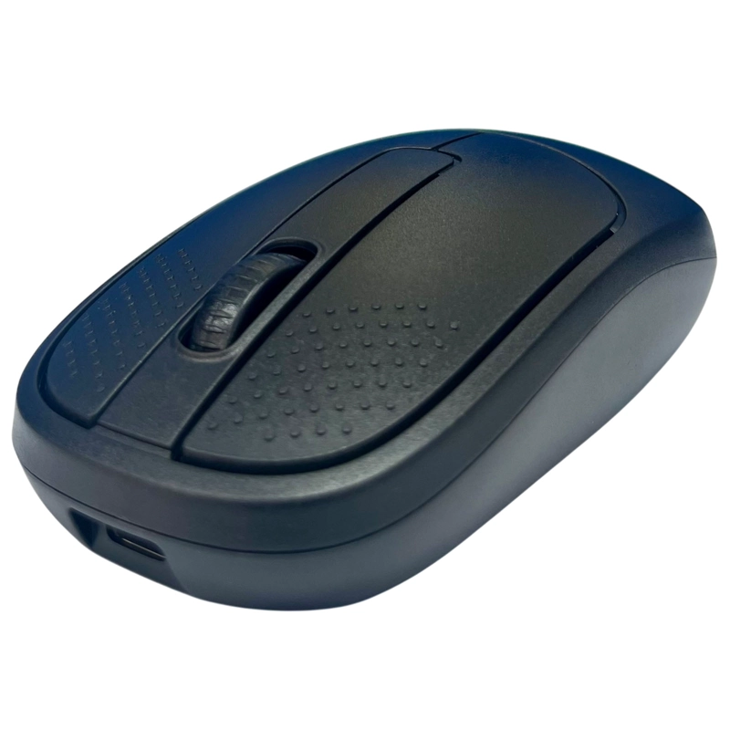 MOUSE INALAMBRICO DUAL USB/BLUETOOTH RECARGABLE 1200DPI NEGRO - 2