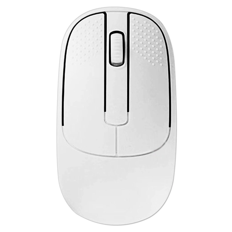 MOUSE INALAMBRICO DUAL USB/BLUETOOTH RECARGABLE 1200DPI BLANCO - 1