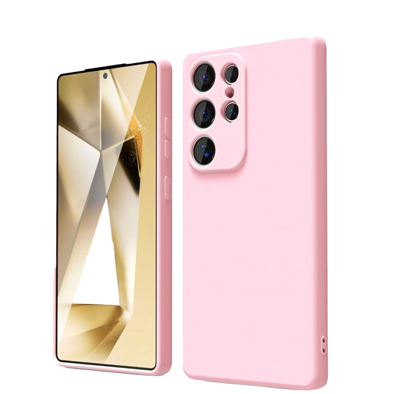 CARCASA COMPATIBLE CON  SAMSUNG S25 ULTRA GOMA ROSADO - 1