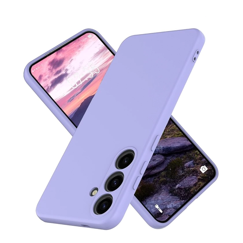 CARCASA COMPATIBLE CON SAMSUNG S25 PLUS GOMA LILA - 1