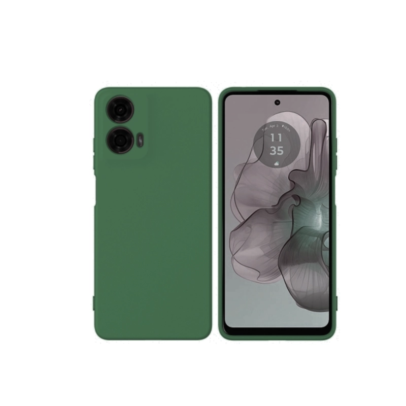 CARCASA COMPATIBLE CON MOTOROLA G24 POWER GOMA VERDE - 1