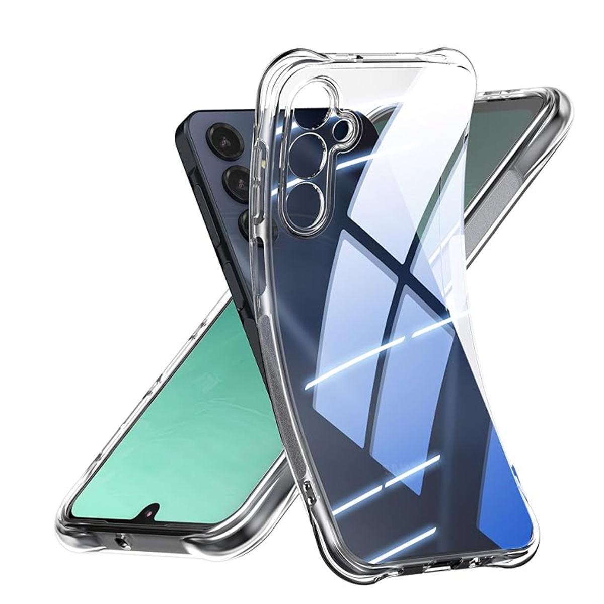 CARCASA ANTI GOLPES TRANSPARENTE PARA SAMSUNG A16 - 1