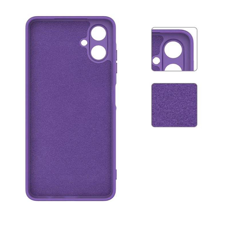CARCASA COMPATIBLE CON SAMSUNG A06 5G GOMA LILA - 2