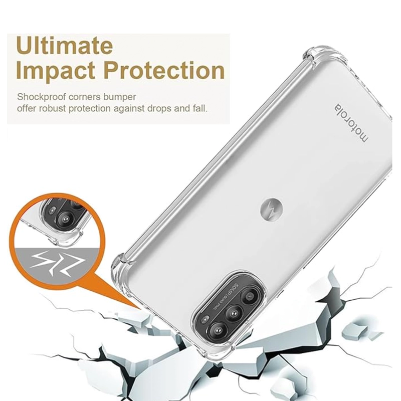 CARCASA TRANSPARENTE REFORZADOS PARA MOTOROLA G52 - 3