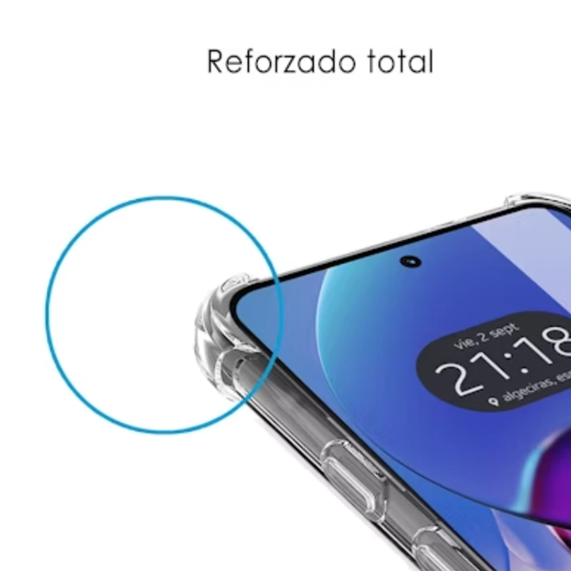 CARCASA FUNDA TRANSPARENTE REFORZADOS PARA MOTOROLA G14 - 3