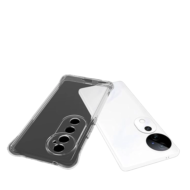 CARCASA TRANSPARENTE REFORZADOS COMPATIBLE CON VIVO V40 5G - 1