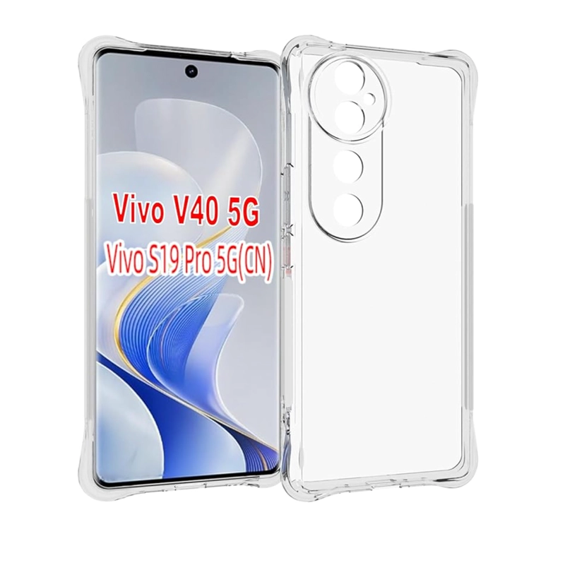 CARCASA TRANSPARENTE REFORZADOS COMPATIBLE CON VIVO V40 5G - 2