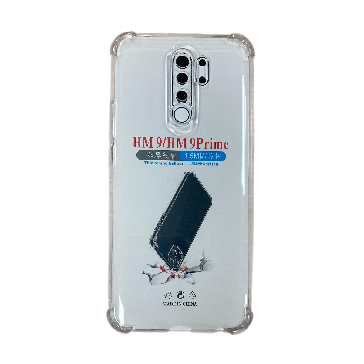 CARCASA PARA XIAOMI REDMI 9 TRANSPARENTE ANTIGOLPE - 1