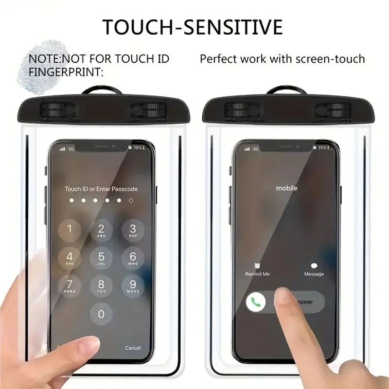 FUNDA IMPERMEABLE PARA TELEFONO SUMERGIBLE EN AGUA TURQUESA - 4