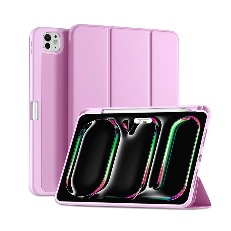 FUNDA JOIGO SMART COVER CON RANURA IPAD PRO 13 M4 2024 LILA - 1