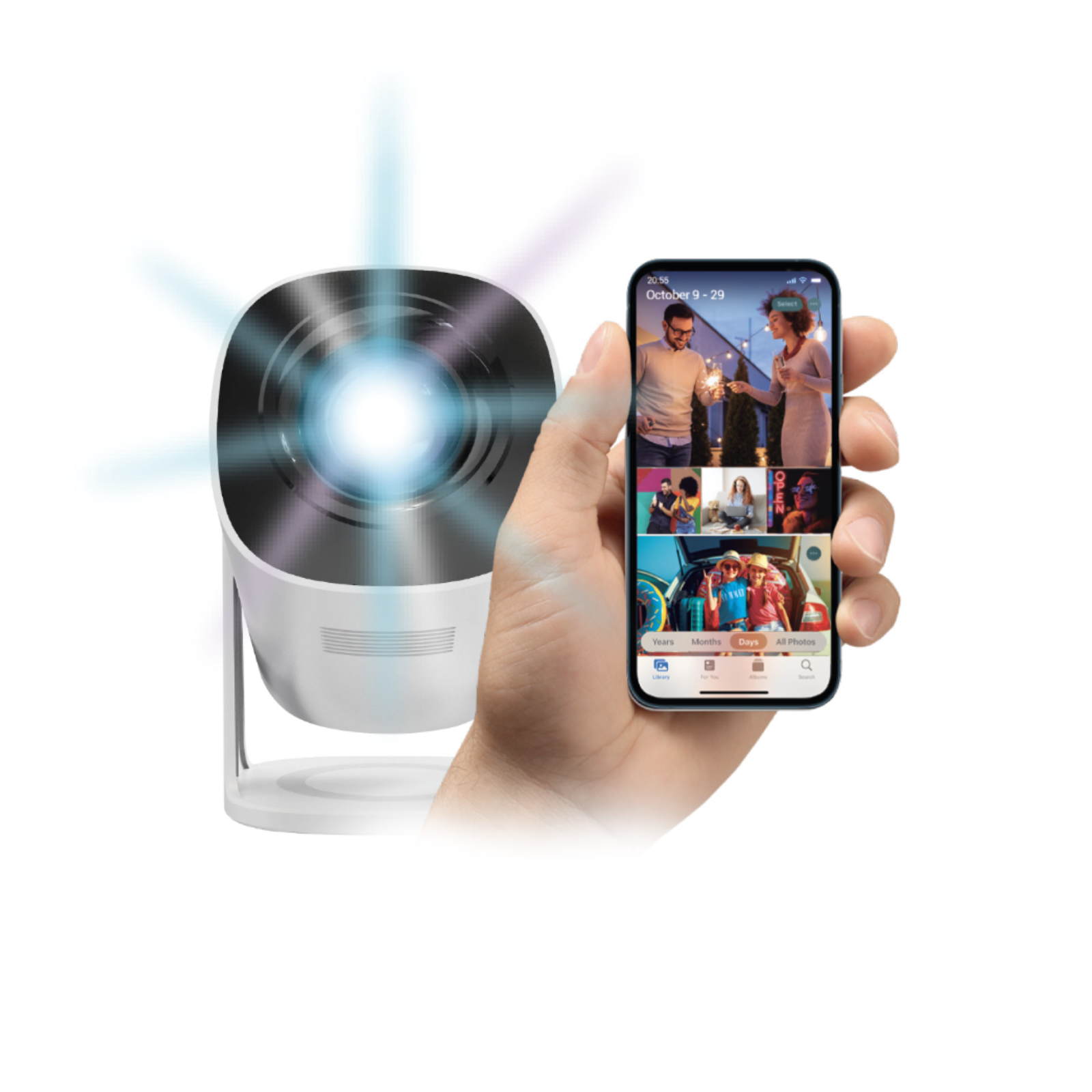 PROYECTOR JOIGO PORTÁTIL MINI HY300PRO ULTRA HD 4K WIFI BLUETOOTH - 6