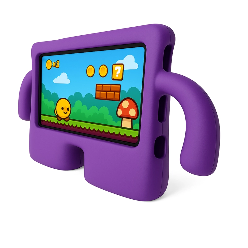 CARCASA NIÑOS ANTIGOLPE EV COMPATIBLE CON TAB SAMSUNG S9 FE MORADO - 2
