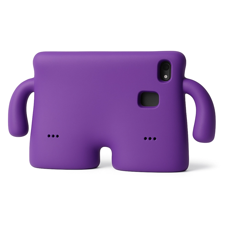 CARCASA NIÑOS ANTIGOLPE EV COMPATIBLE CON TAB SAMSUNG S9 FE MORADO - 5