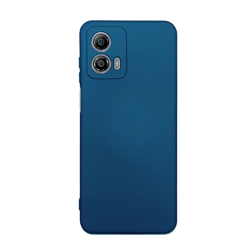 CARCASA COMPATIBLE CON MOTOROLA G35 GOMA AZUL OSCURO - 1
