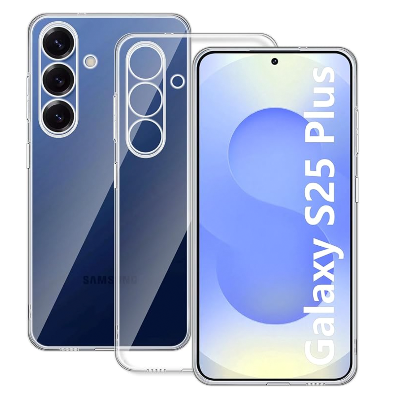 CARCASA TRANSPARENTE ANTI GOLPES PARA SAMSUNG S25 PLUS - 1