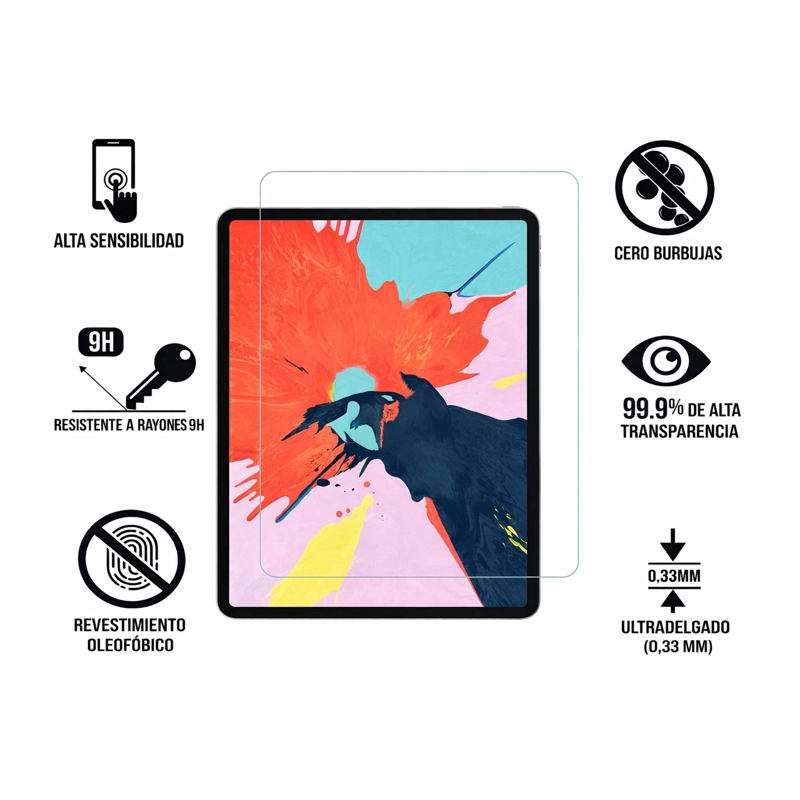 MICA LAMINA DE VIDRIO COMPATIBLE CON TABLET SAMSUNG GALAXY S10 PLUS - 4