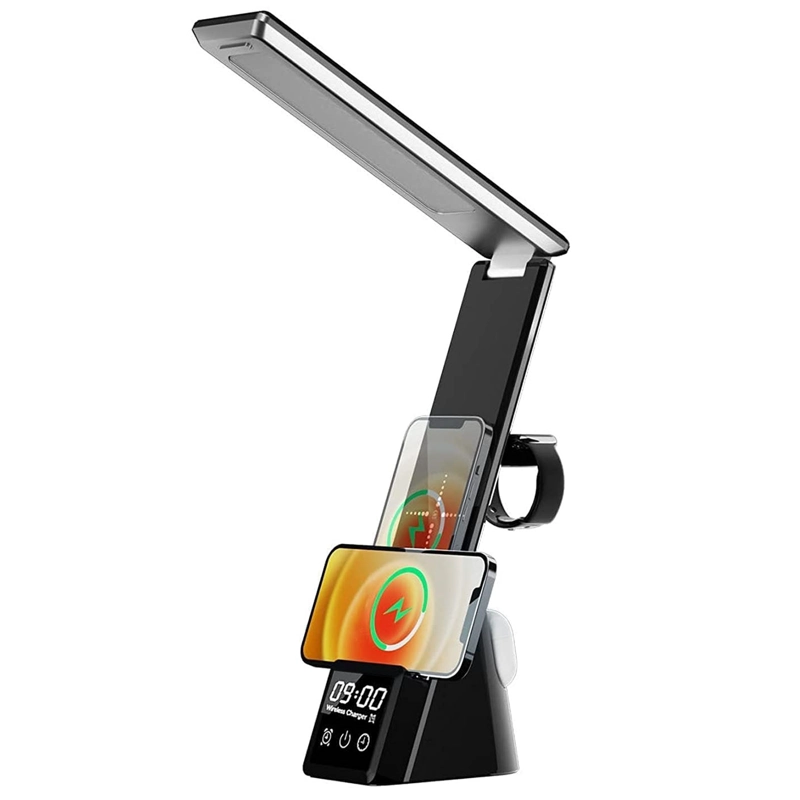 ESTACION BASE DE CARGA INALAMBRICA CON LAMPARA 15W 3EN1 TL66 - 1