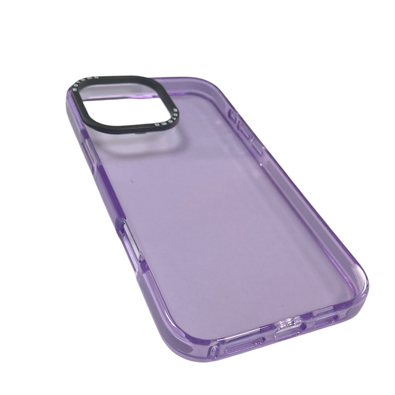 CARCASA FUNDA  COMPATIBLE CON IPHONE 16 PRO FLUOR LILA - 3
