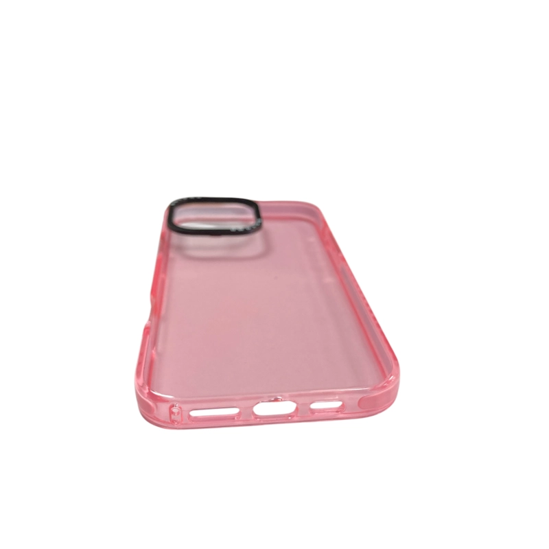 CARCASA FUNDA COMPATIBLE CON IPHONE 16 PRO MAX FLUOR ROSADO - 2