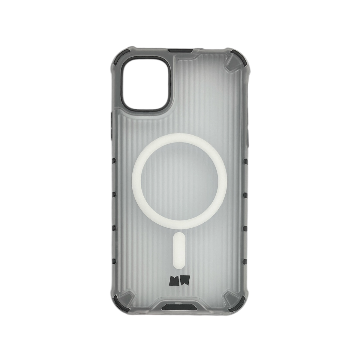 CARCASA FUNDA PARA IPHONE 11 MAGSAFE TRANSPARENTE BORDE NEGRO - 1