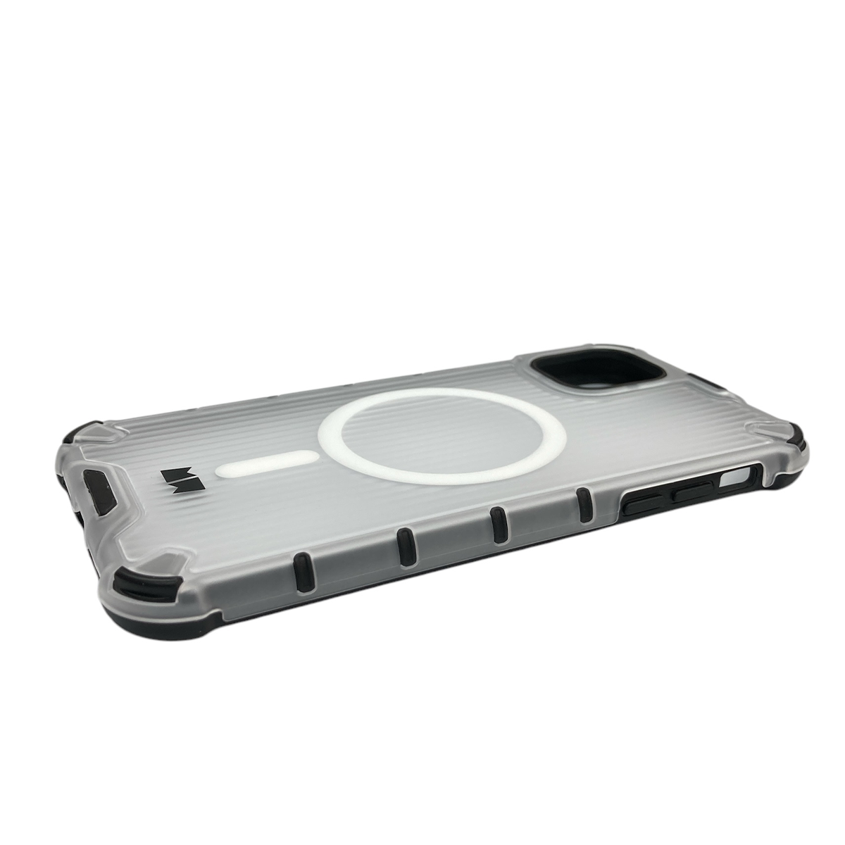CARCASA FUNDA PARA IPHONE 11 MAGSAFE TRANSPARENTE BORDE NEGRO - 3